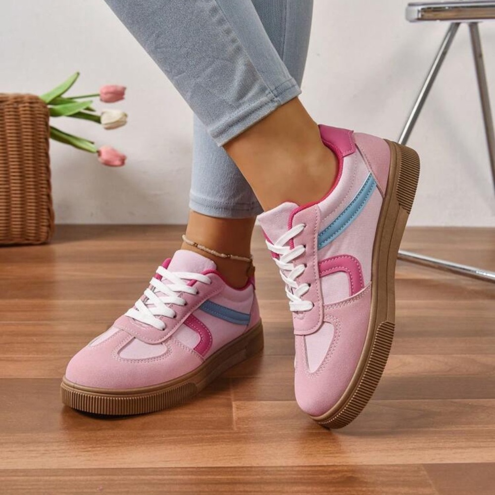New***Pink and Blue Women's Sneakers size Eur 41